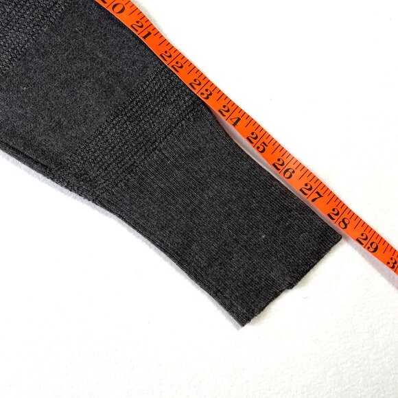 Debbie Morgan Charcoal Gray Cowl Neck Tunic Sweater Long Sleeves Ruched Size L - Picture 12 of 14